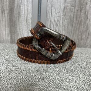 Post & Co Leather Belt Brown Made in Italy